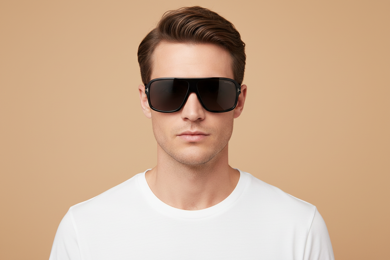 Мужская модель в Gafas de Sol Tom Ford FT1335N 01A 63 11