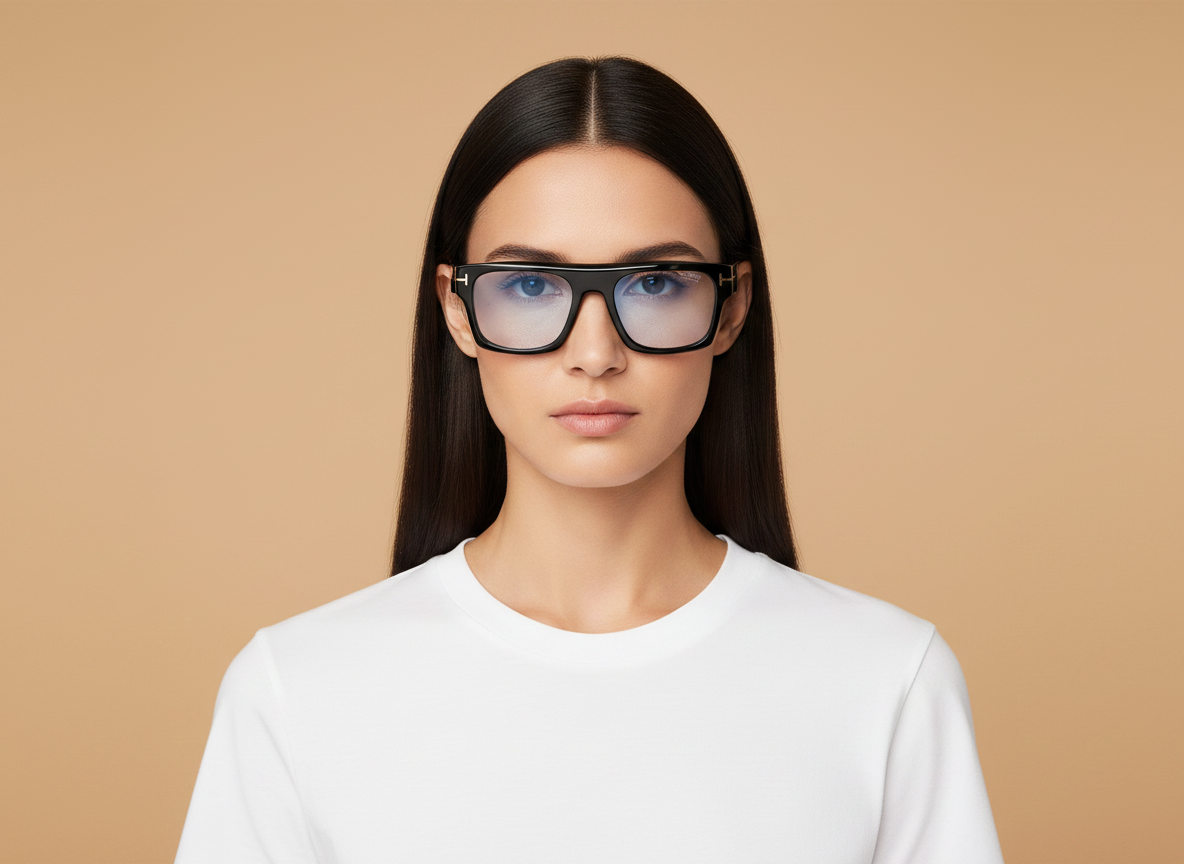 Modelo femenino llevando Gafas de Sol Tom Ford FT1337 01V 53 20