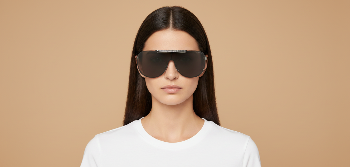 Female model wearing Versace VE2140 10006G 40 00 Sunglasses