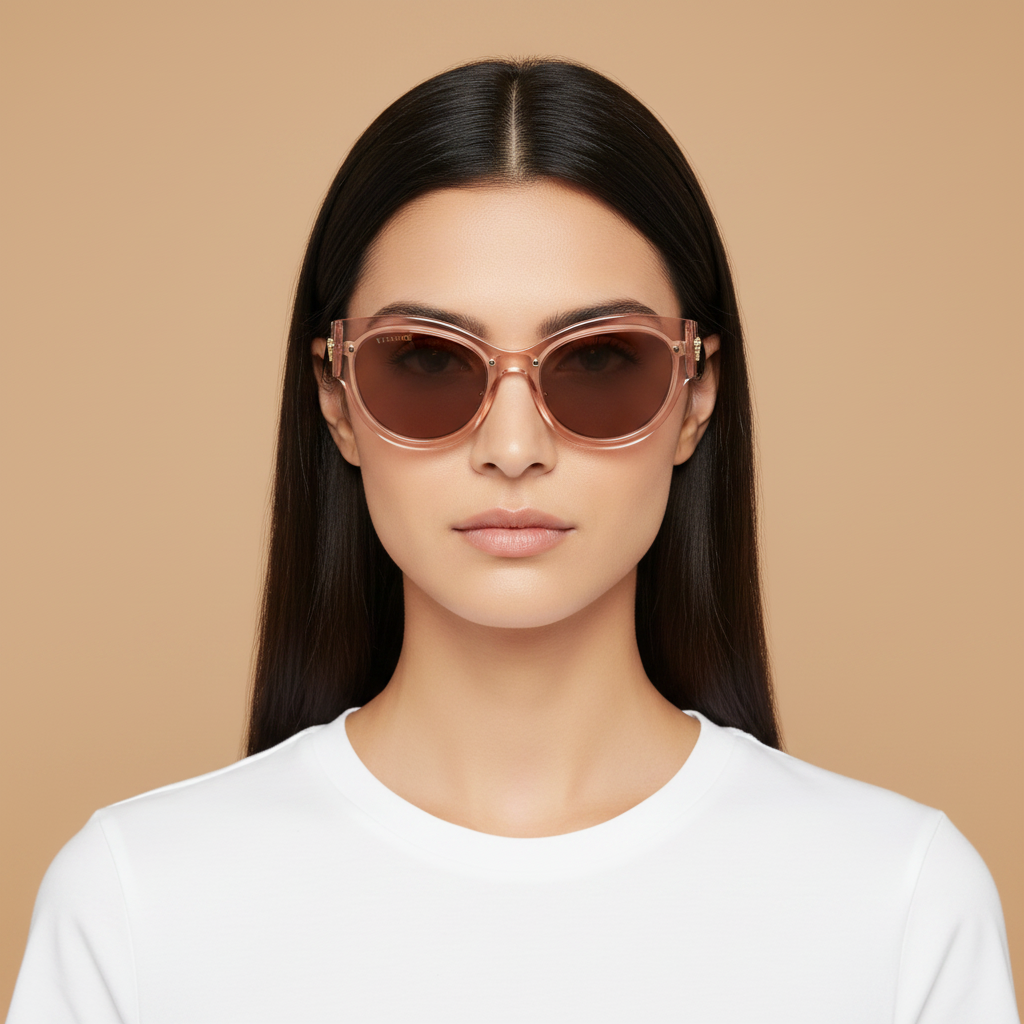 Female model wearing Versace VE 2289 100287 61 20