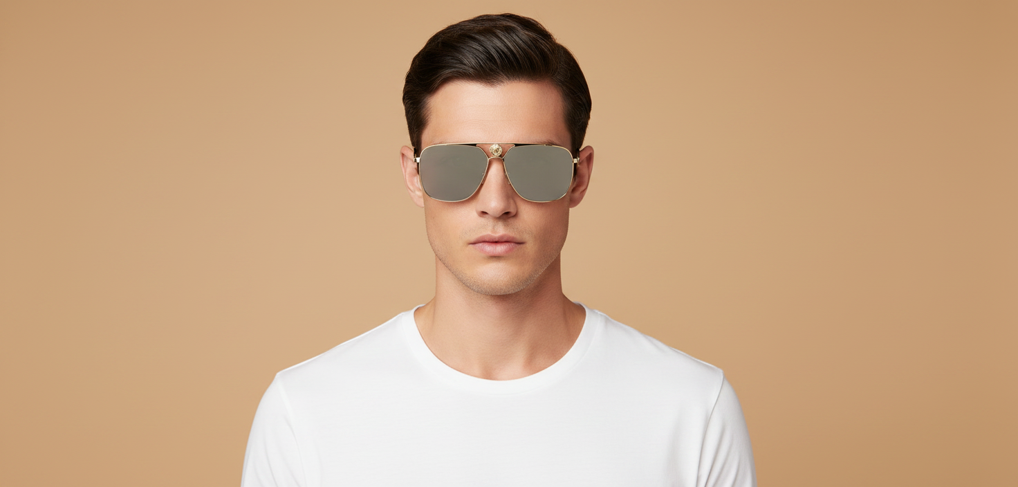 Modelo masculino llevando Gafas de Sol Versace VE2238 12526G 61 13