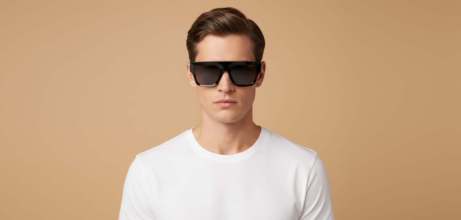Modelo masculino llevando Gafas de Sol Versace VE4430U GB1/81 53 20