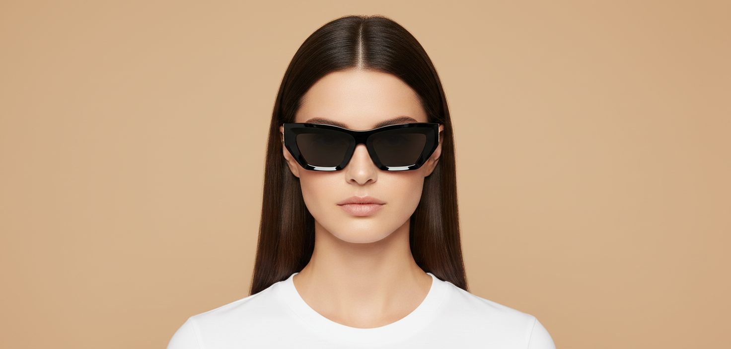 Modelo femenino llevando Gafas de Sol Versace VE4432U GB1/87 53 20