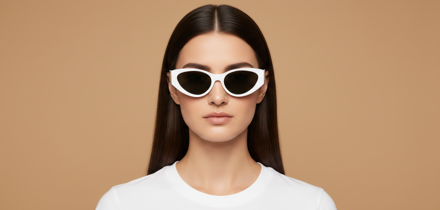 Female model wearing Sunglasses Versace VE4454 314/87 55 18