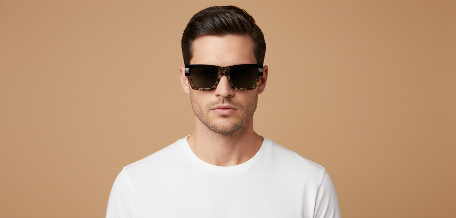 Modelo masculino llevando Gafas de Sol Versace VE4464 545687 55 20
