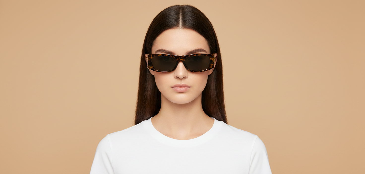 Modelo femenino llevando Gafas de Sol Versace VE4476U 777/87 55 16