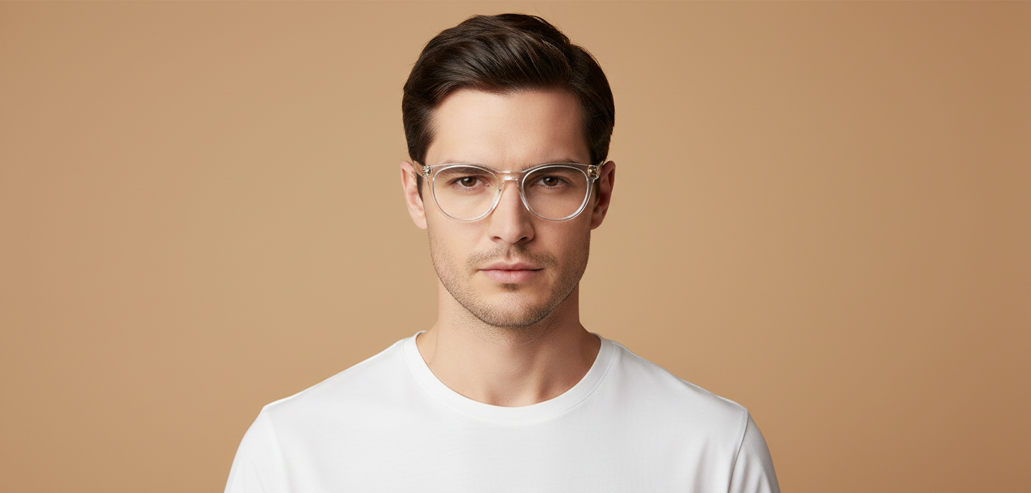 Modelo masculino llevando Gafas Graduadas Versace Kids VK3321U 148 46 17
