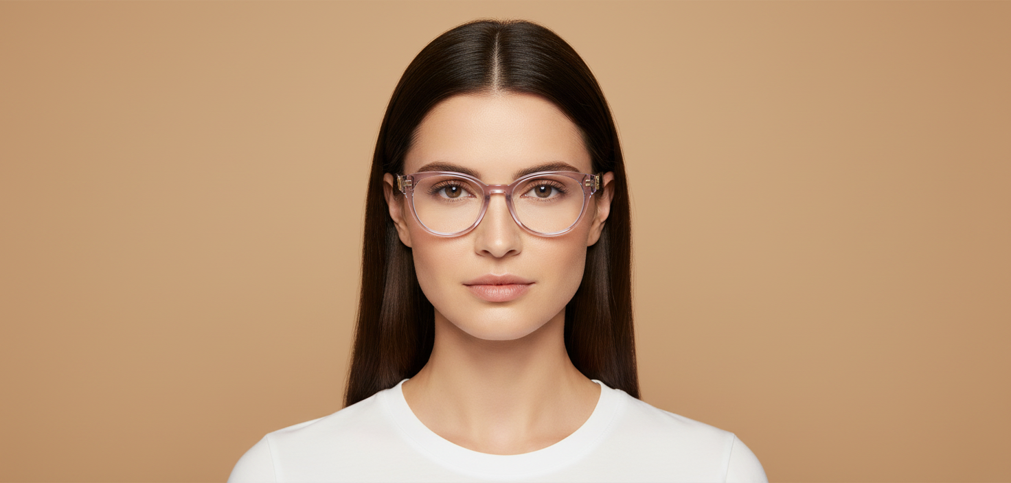 Modelo femenino llevando Gafas Graduadas Versace Kids VK3323U 5372 45 16