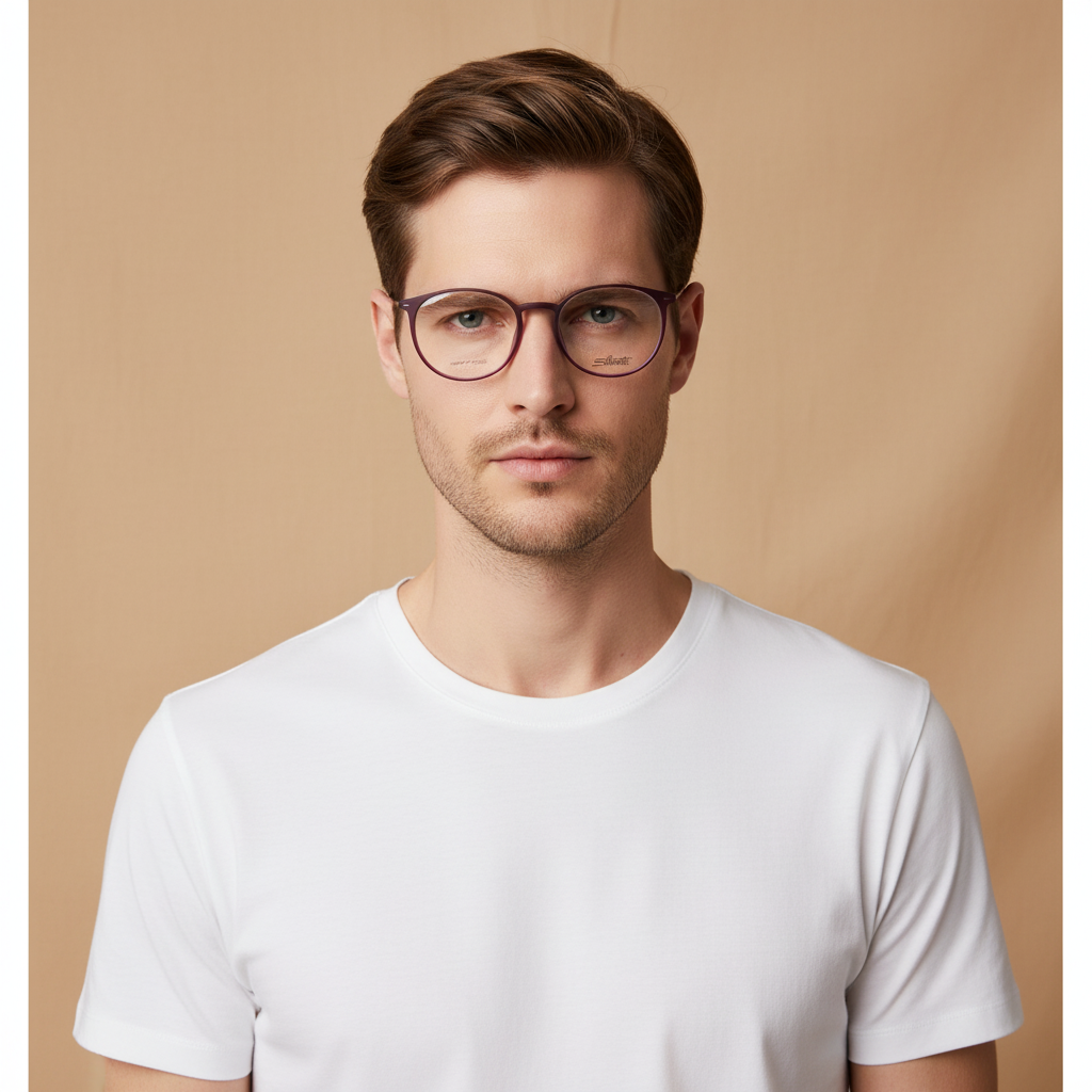 Modelo masculino llevando Silhouette Urban Lite 2985/75 3540 51 19 光学镜架
