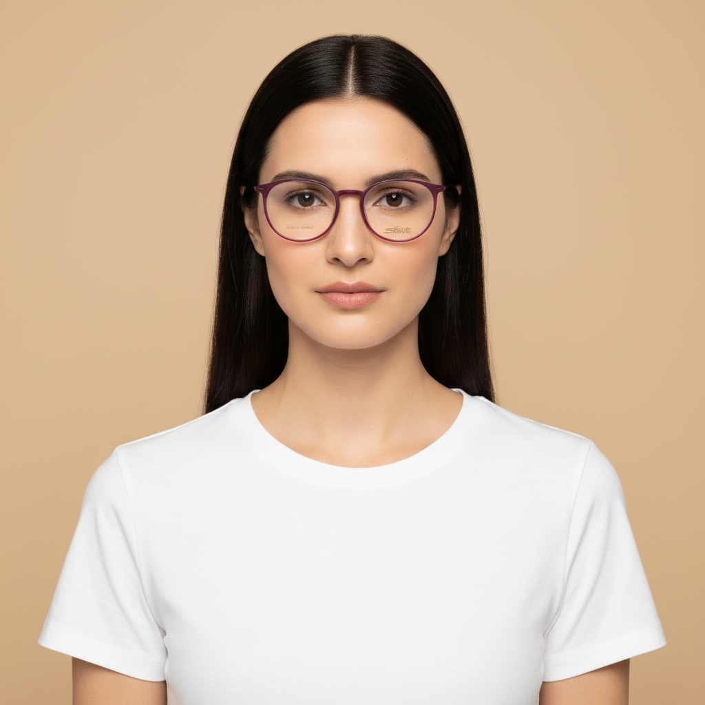 Modelo femenino llevando Silhouette Urban Lite 2985/75 3540 51 19 光学镜架