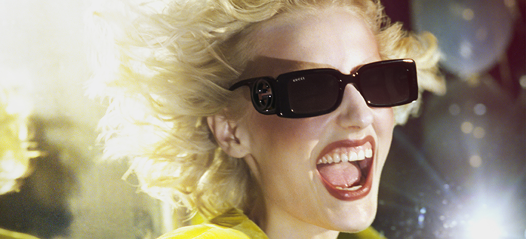 Color de malva personalidad desfile Gafas de sol Gucci 100% originales con envío gratis